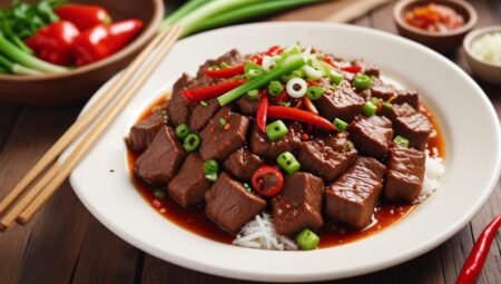 Baharatlı Szechuan Usulü Dana Eti