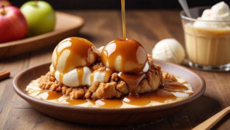 Karamelli Elmalı Crumble: Lezzetli Bir Tatlı