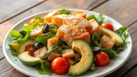 Avokadolu Somon Salatası