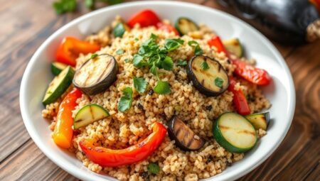 Izgara Sebzeli Bulgur Pilavı Tarifi