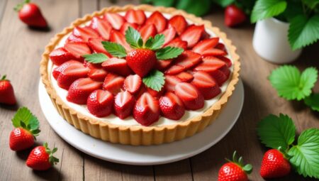 Lezzetli Çilekli Tart Tarifi